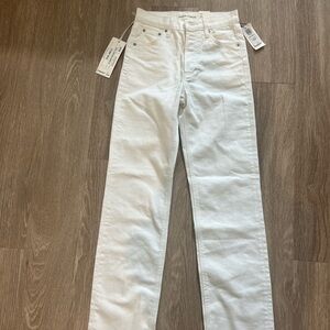 Aritzia Denim Forum White Jeans Size 24
